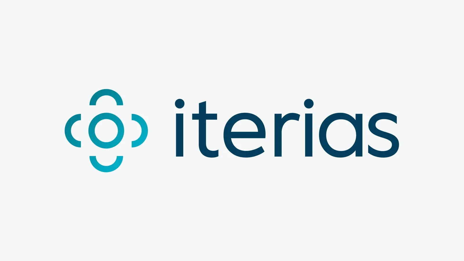 Iterias visual identity with its symbol and wordmark.